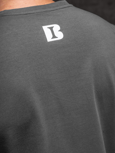 Grafit férfi póló Igor Brudny kollekcióból nyomattal 02