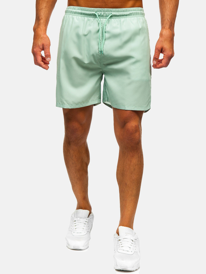 Mentazöld rövid férfi fürdőnadrág Bolf QD32