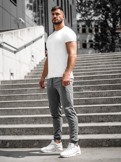 Férfi jogger nadrág antracitszürke színben Bolf JX5006