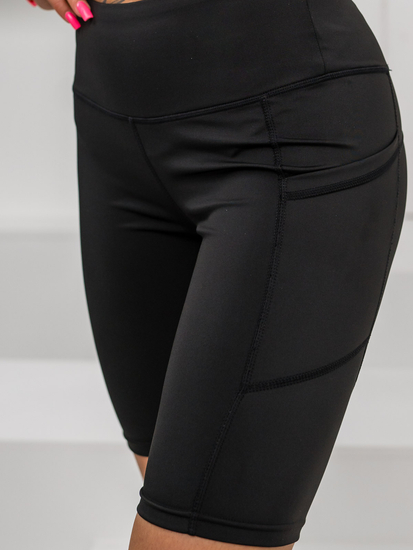 Fekete rövid leggings női Bolf XY24003S