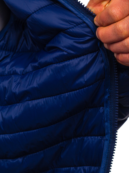 Steppelt átmeneti férfi dzseki gránátkék Bolf LY33