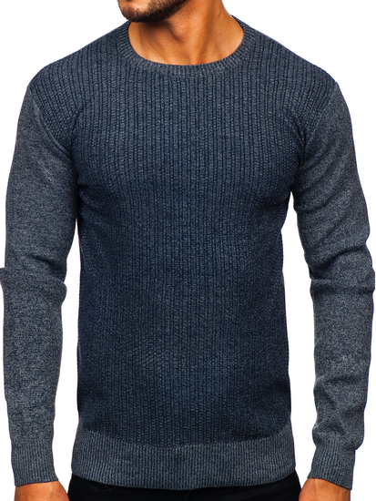 Férfi pulóver gránátkék színben Bolf S8523