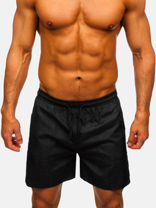 Fekete rövid férfi fürdőnadrág Bolf QD32