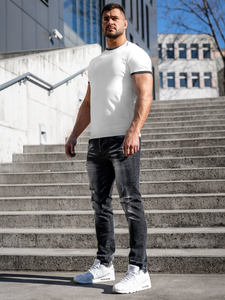 Férfi slim fit farmernadrág fekete színben Bolf MP0024N