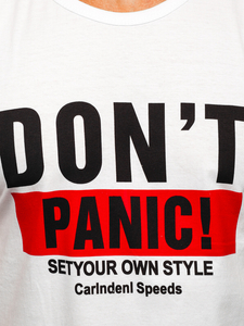 Mintás tank-top fehér színben Bolf 14827