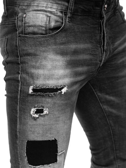 Férfi slim fit farmernadrág grafit színben Bolf MP0031G