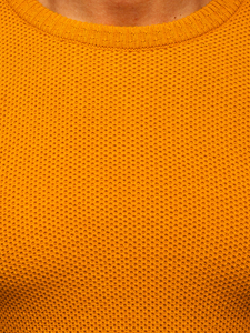 Férfi pulóver camel színben Bolf 4629