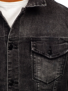 Férfi farmerdzseki fekete Bolf XSF78268