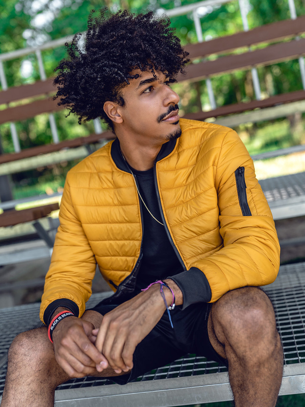 Átmeneti steppelt férfi bomber dzseki camel Bolf MY-02