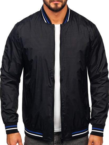 Fekete színű átmeneti férfi bomberdzseki Bolf 7147