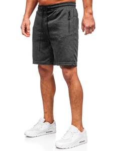 Grafitszürke pamut rövidnadrág férfi Bolf 17K533