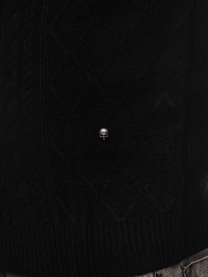 Férfi pulóver fekete színben Bolf MM6010