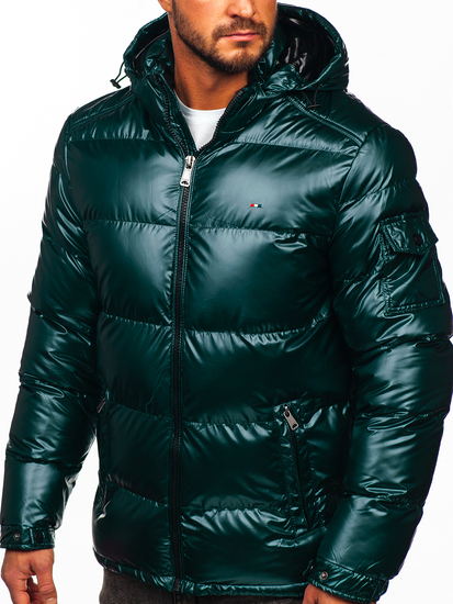 Steppelt férfi téli sportdzseki zöld színben Bolf EX2138