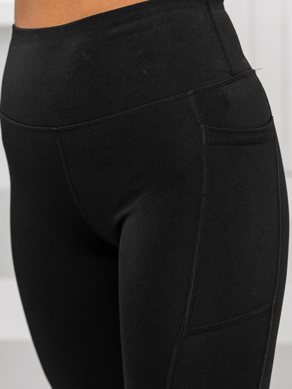 Fekete rövid leggings női Bolf 17K555