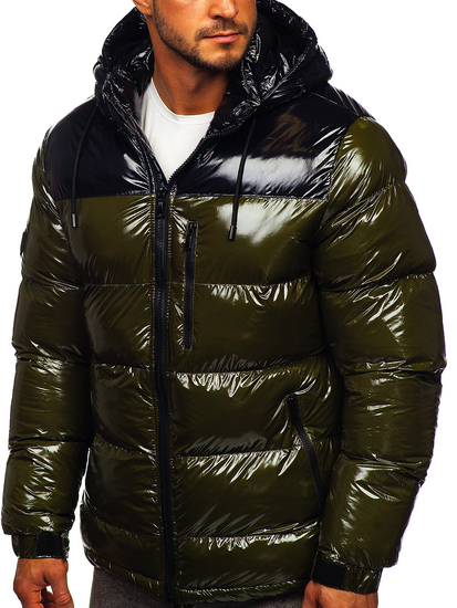 Steppelt téli férfi dzseki zöld Bolf 6462