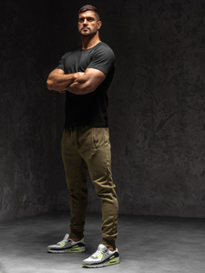 Khaki férfi melegítő joggernadrág Bolf XW01-C