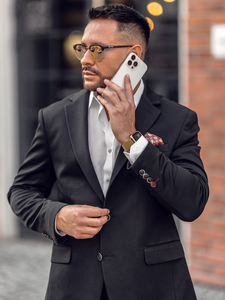 Fekete férfi alkalmi zakó Bolf 24401