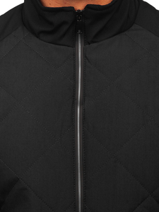 Átmeneti steppelt férfi dzseki fekete színben Bolf 84M3022