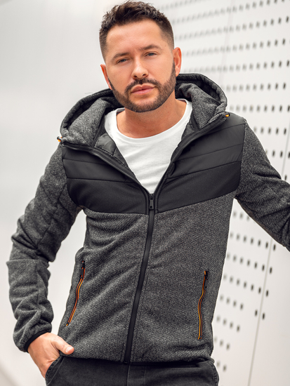 Átmeneti férfi dzseki fekete-narancssárga színben Bolf BKS2153