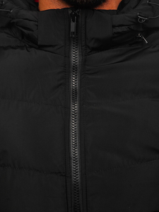 Steppelt téli férfi dzseki fekete színben Bolf 6971