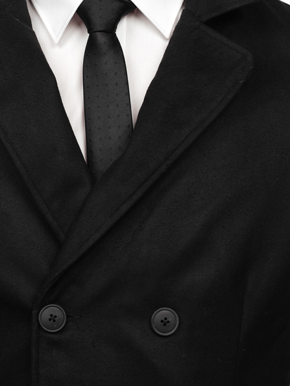 Téli férfi kabát fekete színben Bolf 79B3-073