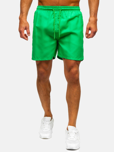 Zöld rövid férfi fürdőnadrág Bolf QD32