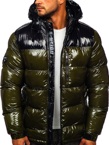 Steppelt téli férfi dzseki zöld Bolf 6462