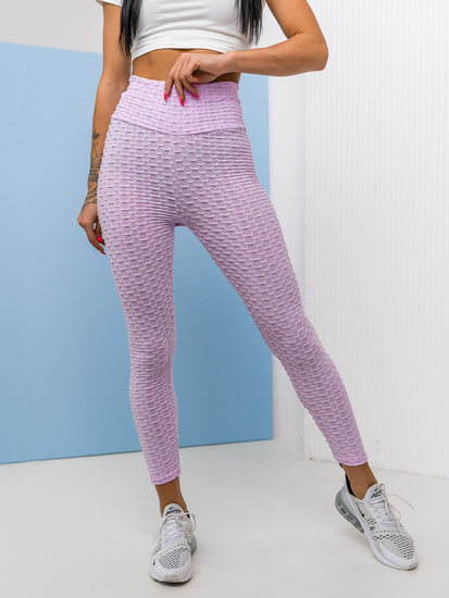 Világoslila női leggings Bolf YW88024