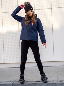 Gránátkék színű téli női sportdzseki Bolf HH012