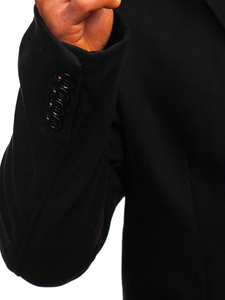  Férfi téli kabát fekete színben Bolf 1047-1