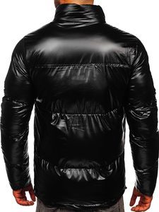 Steppelt téli férfi dzseki fekete színben Bolf 1188