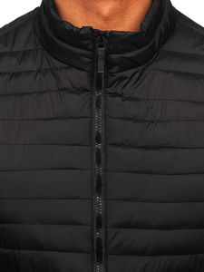 Fekete steppelt férfi mellény Bolf 31M5067