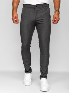 Grafitszürke férfi elegáns szövetnadrág Bolf 0041