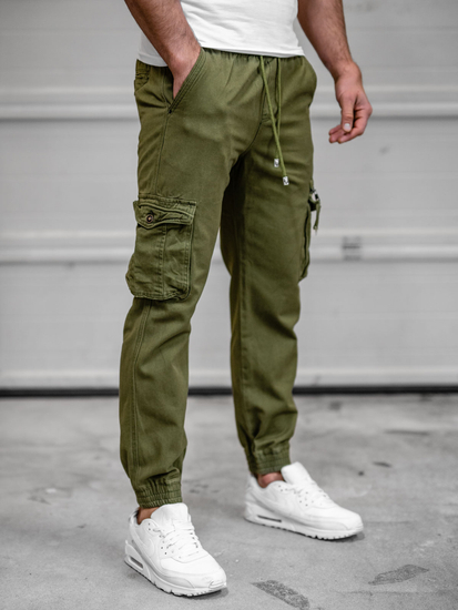 Férfi katonai jogger nadrág khaki színben Bolf MP0181MV