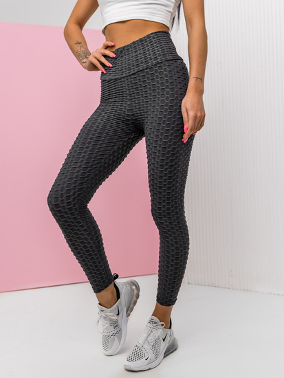 Női leggings grafit színben Bolf YW88024