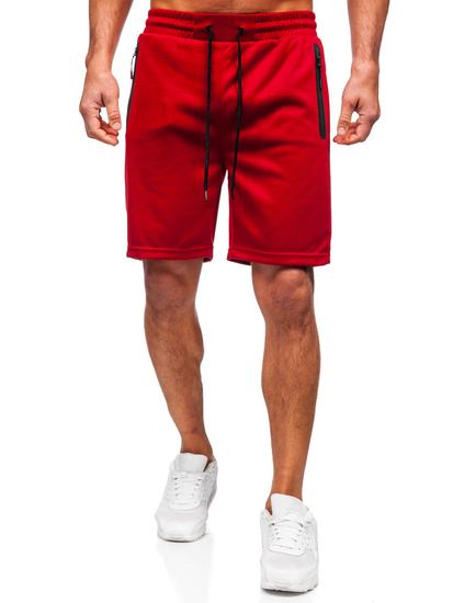 Bordó pamut rövidnadrág férfi Bolf 17K533