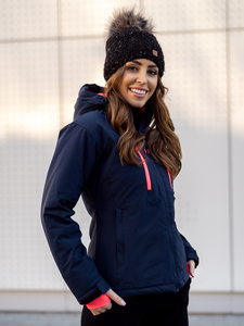 Gránátkék színű téli női sportdzseki Bolf HH012