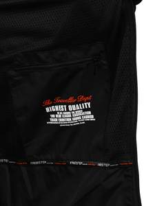 Fekete-narancssárga átmeneti férfi softshell dzseki Bolf WX088A