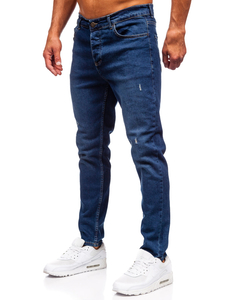 Sötétkék férfi slim fit farmer Bolf 6561