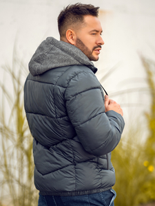 Steppelt téli férfi dzseki grafit Bolf B2906