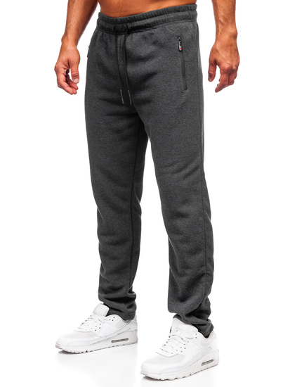 Antracit színű vastag férfi melegítő nadrág Bolf JX6279