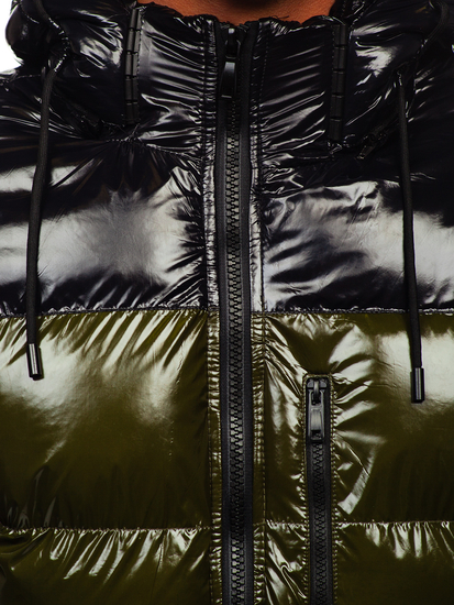 Steppelt téli férfi dzseki zöld Bolf 6462