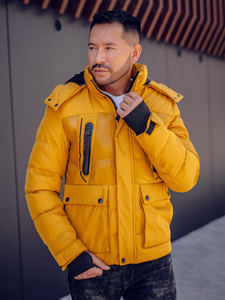 Teve férfi téli steppelt kabát Bolf 99527A