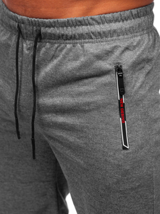 Férfi rövid szabadidőnadrág grafit színben Bolf JX711