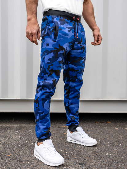 Férfi melegítőnadrág terep-gránátkék színben Bolf KZ15A