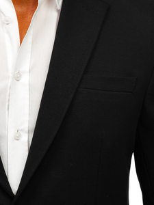 Elegáns férfi zakó fekete Bolf 9400