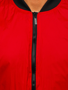 Átmeneti férfi bomber dzseki piros színben Bolf 5M708