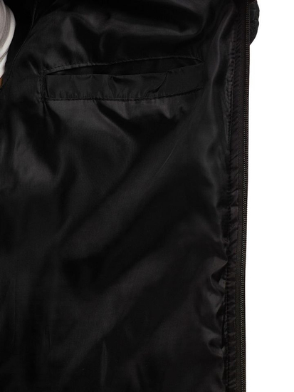 Átmeneti férfi bomber dzseki fekete színben Bolf AK76-A