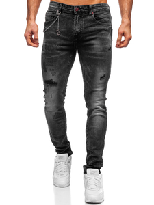 Férfi slim fit farmernadrág fekete színben Bolf 60027W0