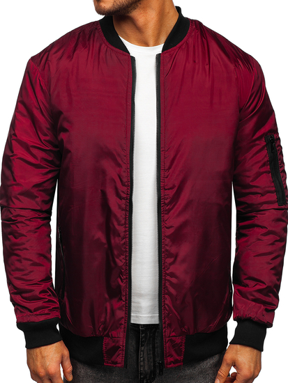 Férfi átmeneti bomberdzseki bordó színben Bolf AK95